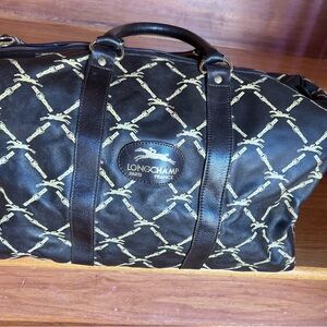 SOLD!! Longchamp leather duffel bag